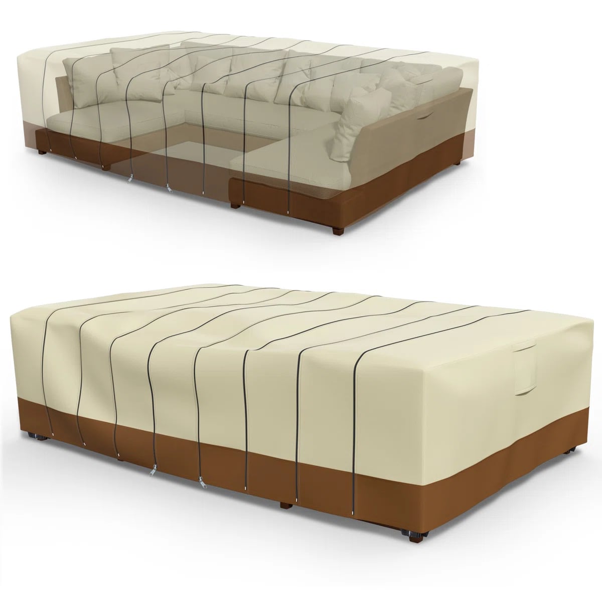 Outdoor Furniture Covers Waterproof - Waterproof Outdoor Sectional Sofa Set Cover