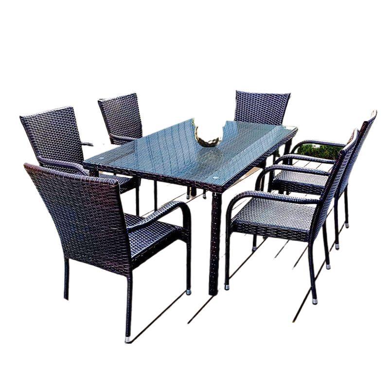 Outdoor Furniture Balcony - Outdoor rattan tables and chairs living