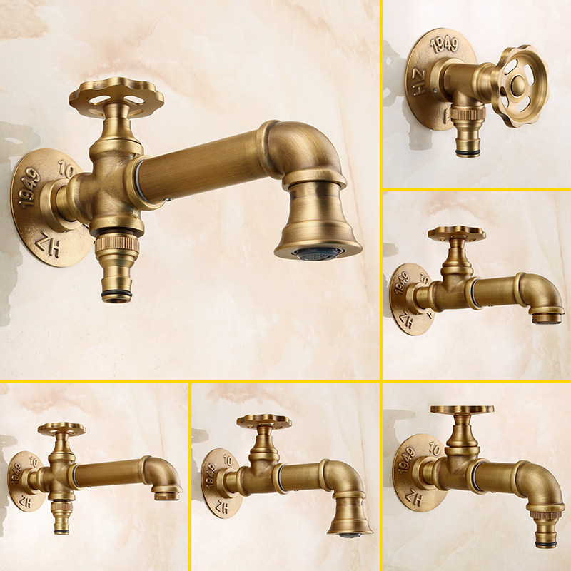 Outdoor Furniture Balcony - Brass Washing Machine Faucet Antique Outdoor