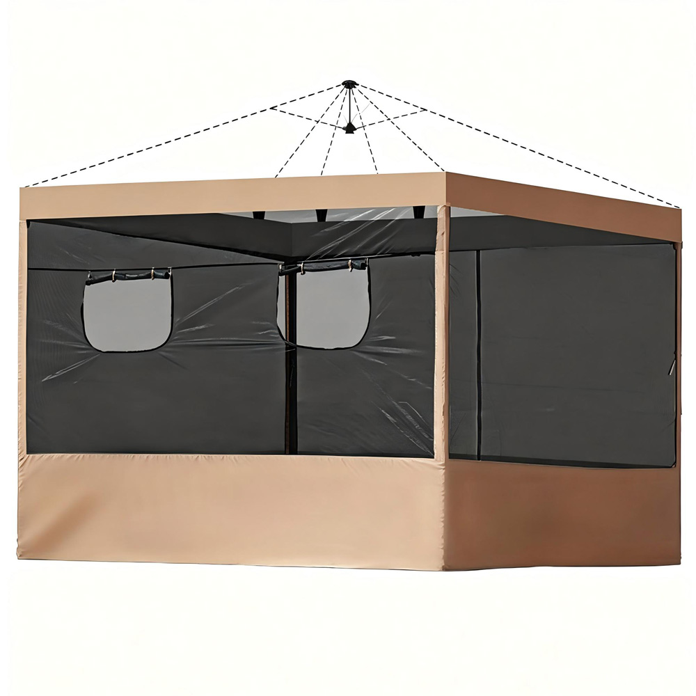 Gazebo Pop Up - 10x10ft Gazebo Mesh Side Walls with