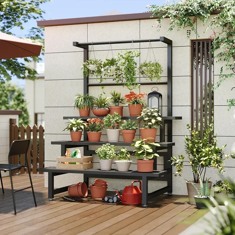 Tiered Display Plant Rack Shel - đánh giá và giá Outdoor Furniture Balcony