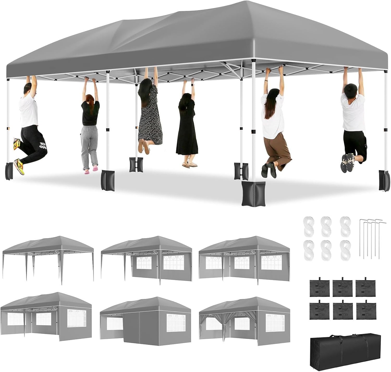 10x20ft Pop‑Up Canopy Tent w/W - đánh giá và giá Gazebo Pop Up