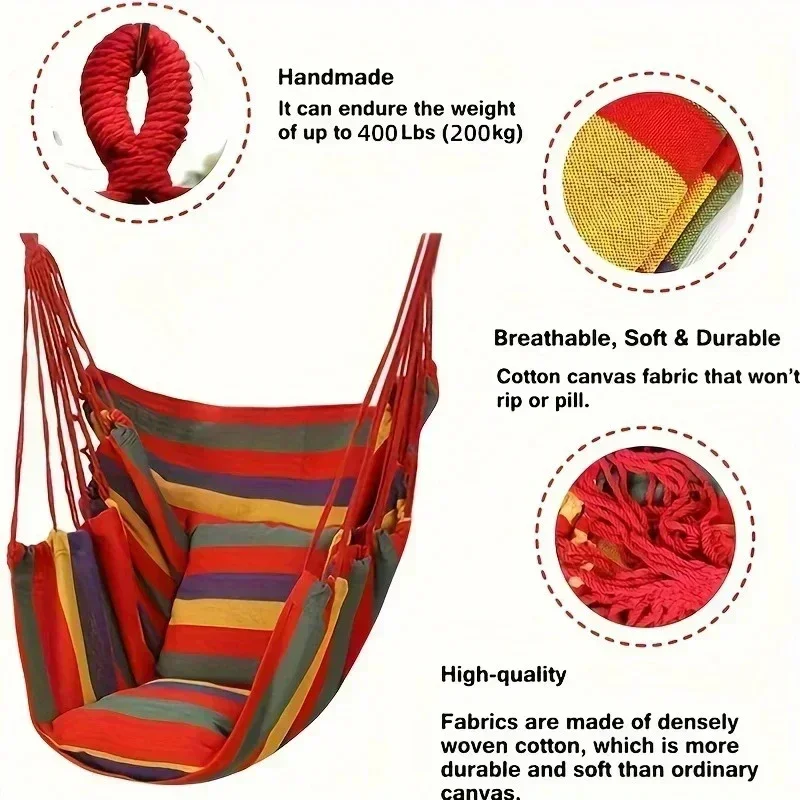 Hot Colorful Striped Canvas Ha - đánh giá và giá Outdoor Furniture No Cushions