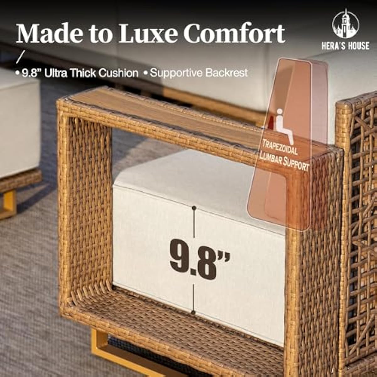 9-Piece Modular Outdoor Sectio - đánh giá và giá Outdoor Furniture No Cushions