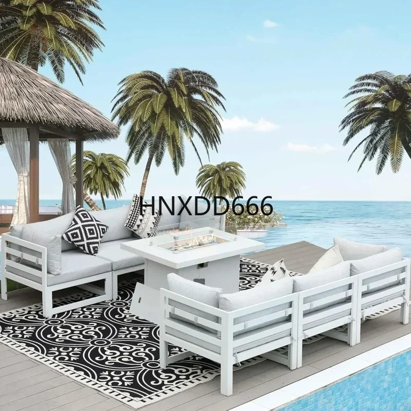 7-Piece Aluminum Outdoor Patio - đánh giá và giá Outdoor Furniture With Fire Pit