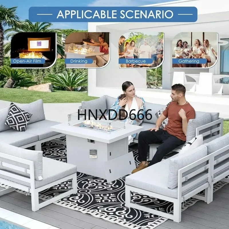 7-Piece Aluminum Outdoor Patio - đánh giá và giá Outdoor Furniture With Fire Pit
