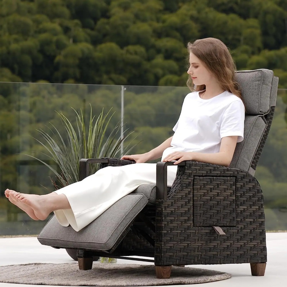 Outdoor Recliner with Independ - đánh giá và giá Outdoor Furniture No Cushions