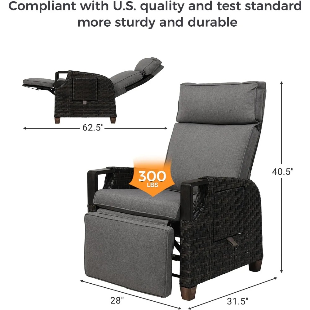 Outdoor Recliner with Independ - đánh giá và giá Outdoor Furniture No Cushions