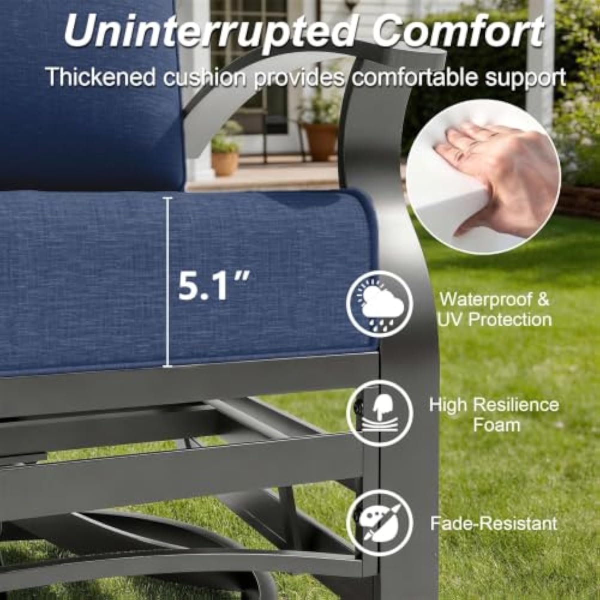 Five-item outdoor lounge ensem - đánh giá và giá Outdoor Furniture No Cushions