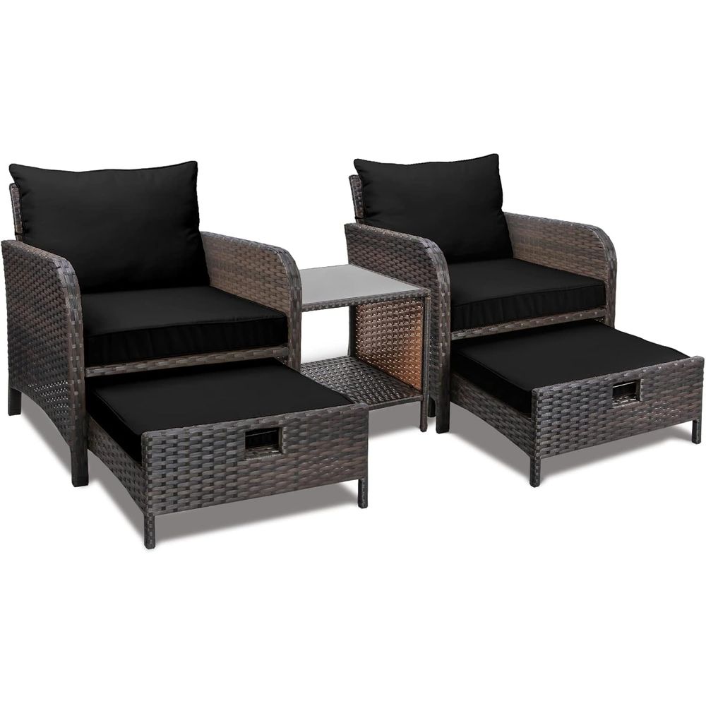 Balcony urniture 5 Piece Patio - đánh giá và giá Outdoor Furniture No Cushions