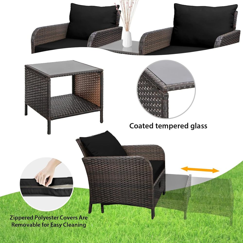 Balcony urniture 5 Piece Patio - đánh giá và giá Outdoor Furniture No Cushions