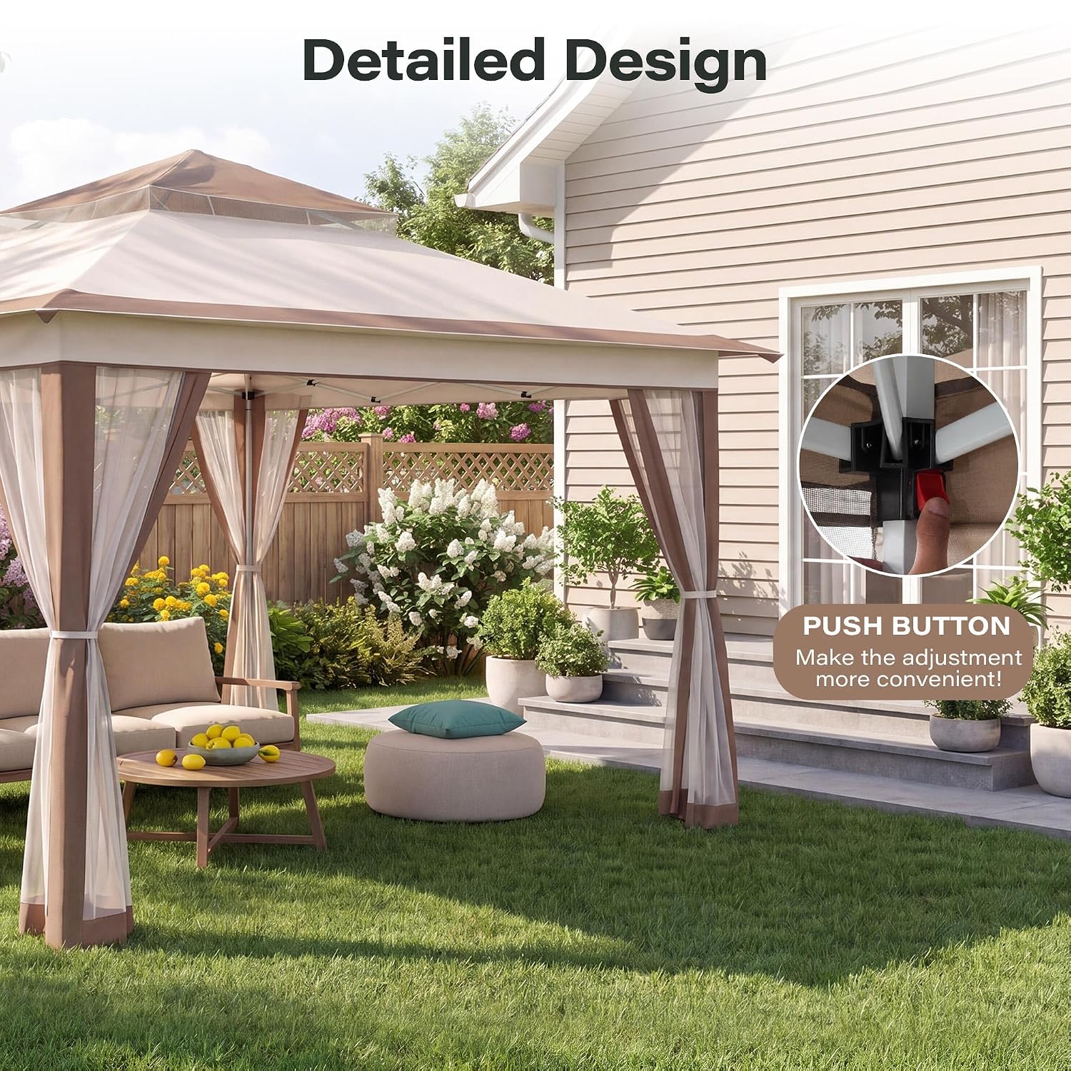 12x12 Pop Up Gazebo Tent with  - đánh giá và giá Gazebo Pop Up