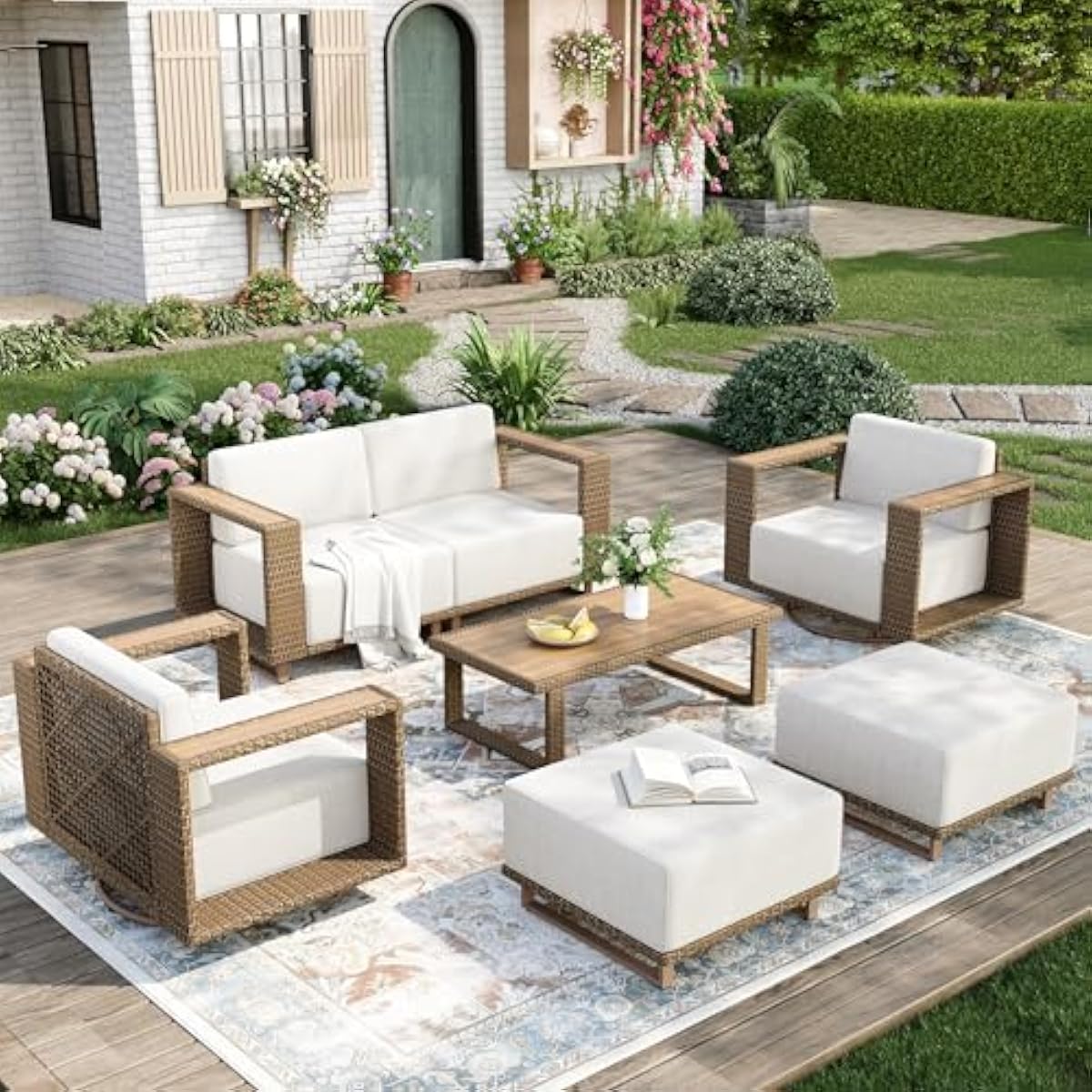 Outdoor 7-Piece Patio Set Feat - đánh giá và giá Outdoor Furniture No Cushions