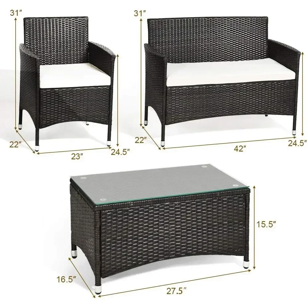 8-Piece Rattan Patio Furniture - đánh giá và giá Outdoor Furniture Balcony