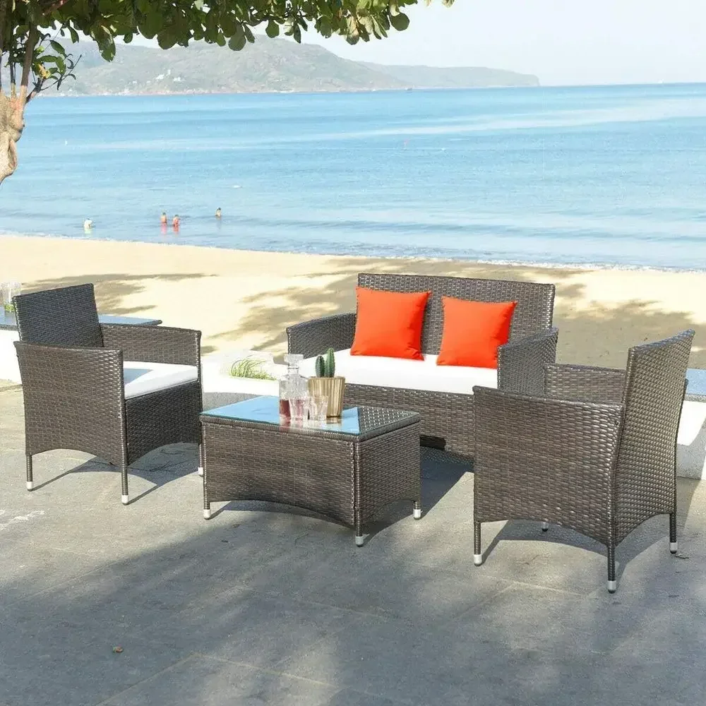 8-Piece Rattan Patio Furniture - đánh giá và giá Outdoor Furniture Balcony