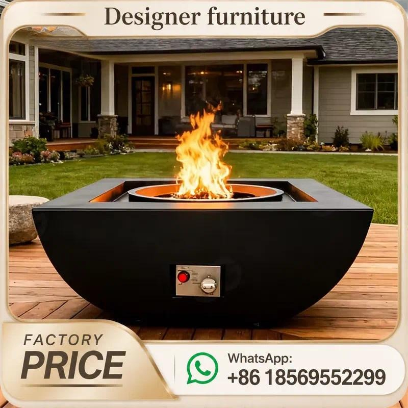Custom Outdoor Gas Fire Pit Ta - đánh giá và giá Outdoor Furniture With Fire Pit