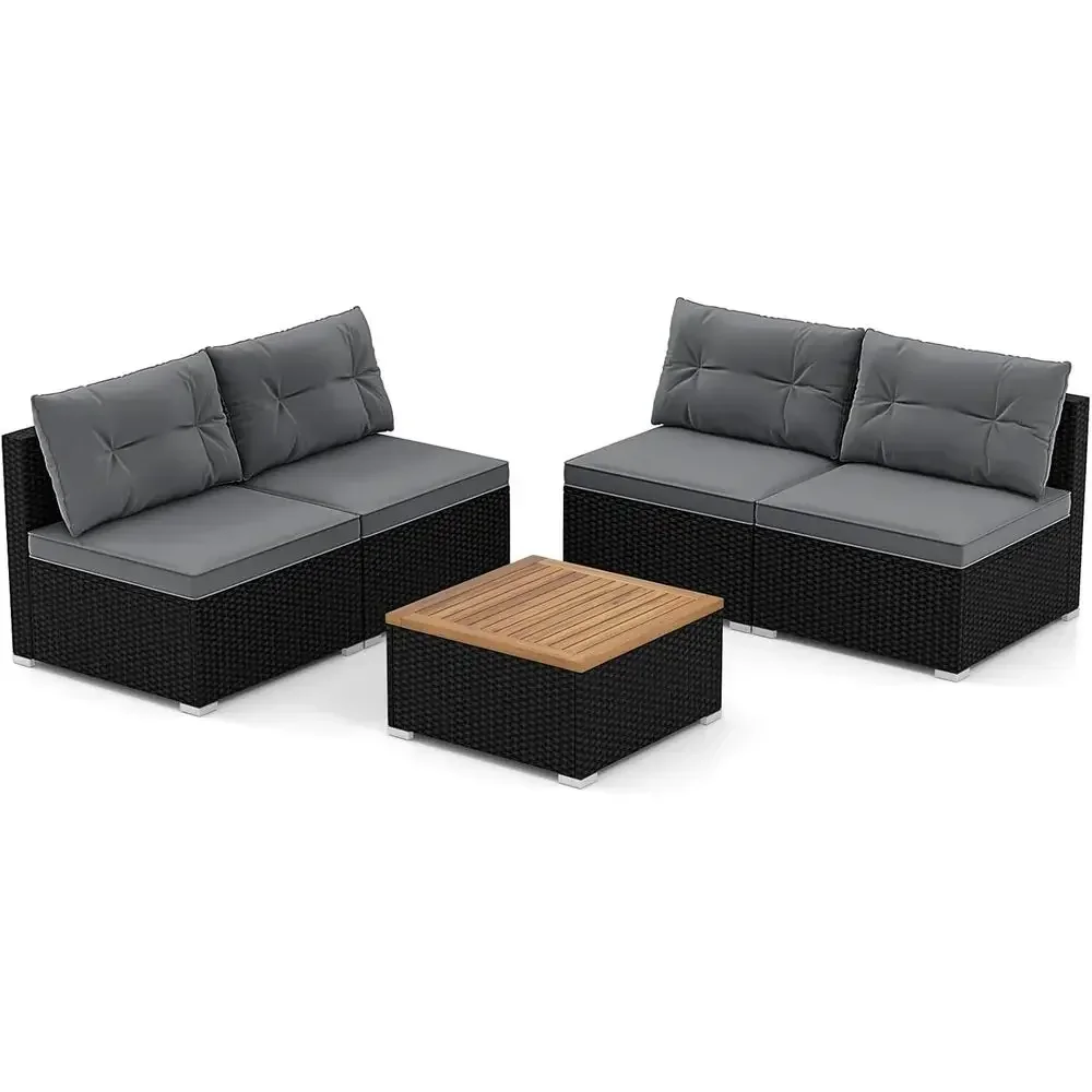Gray Outdoor Wicker Patio Furn - đánh giá và giá Outdoor Furniture Balcony