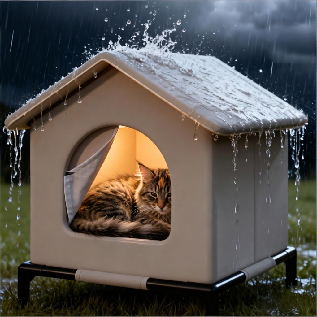 Stray Cat Houses with Mat Wate - đánh giá và giá Outdoor Rug Waterproof