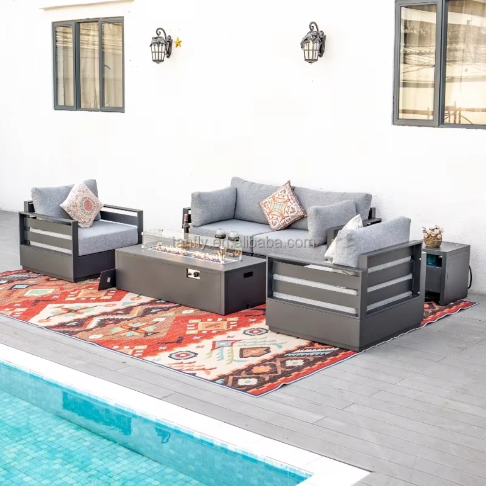 Villa Hotel Outdoor Furniture  - đánh giá và giá Outdoor Furniture With Fire Pit