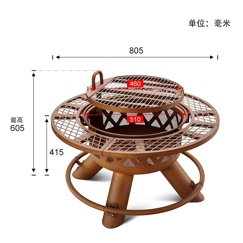 2026 Modern Outdoor Steel Char - đánh giá và giá Outdoor Furniture With Fire Pit
