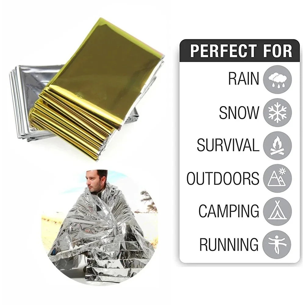 5Pcs Emergency Thermal Blanket - đánh giá và giá Outdoor Rug Waterproof