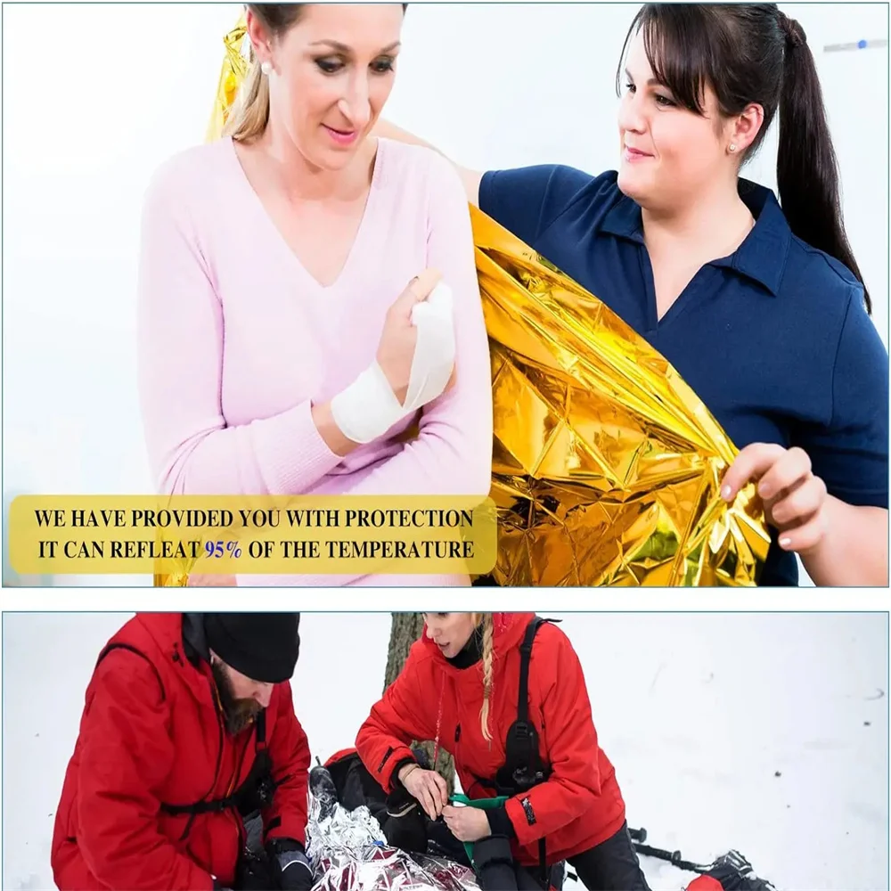 5Pcs Emergency Thermal Blanket - đánh giá và giá Outdoor Rug Waterproof