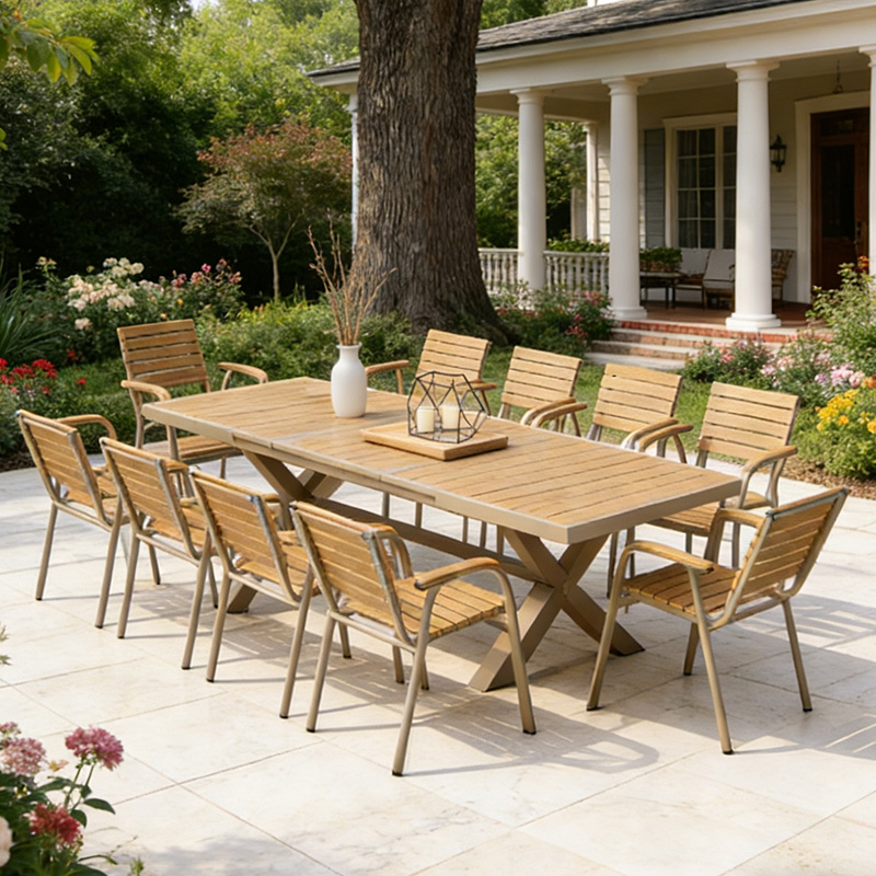 Modern Aluminum Frame Outdoor  - đánh giá và giá Outdoor Furniture No Cushions