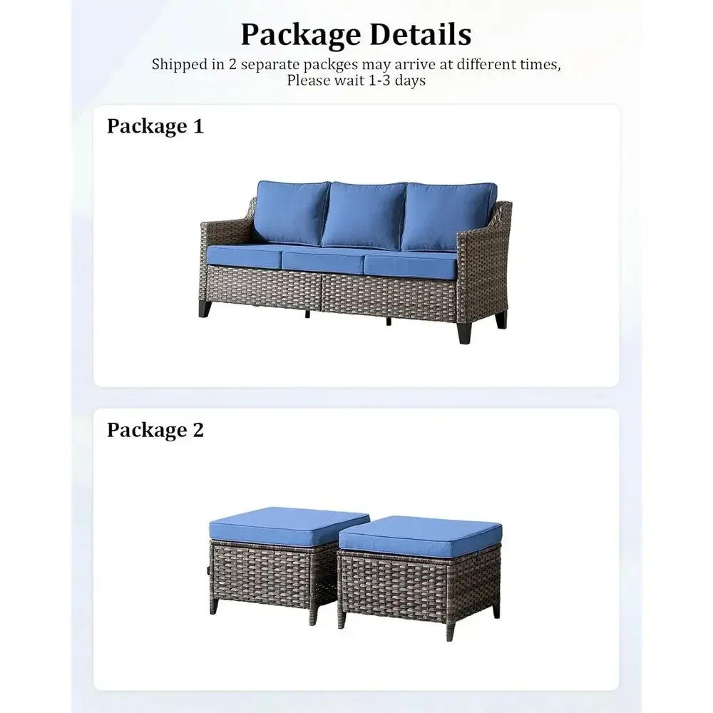 3-Piece Outdoor Furniture Set: - đánh giá và giá Outdoor Furniture Balcony