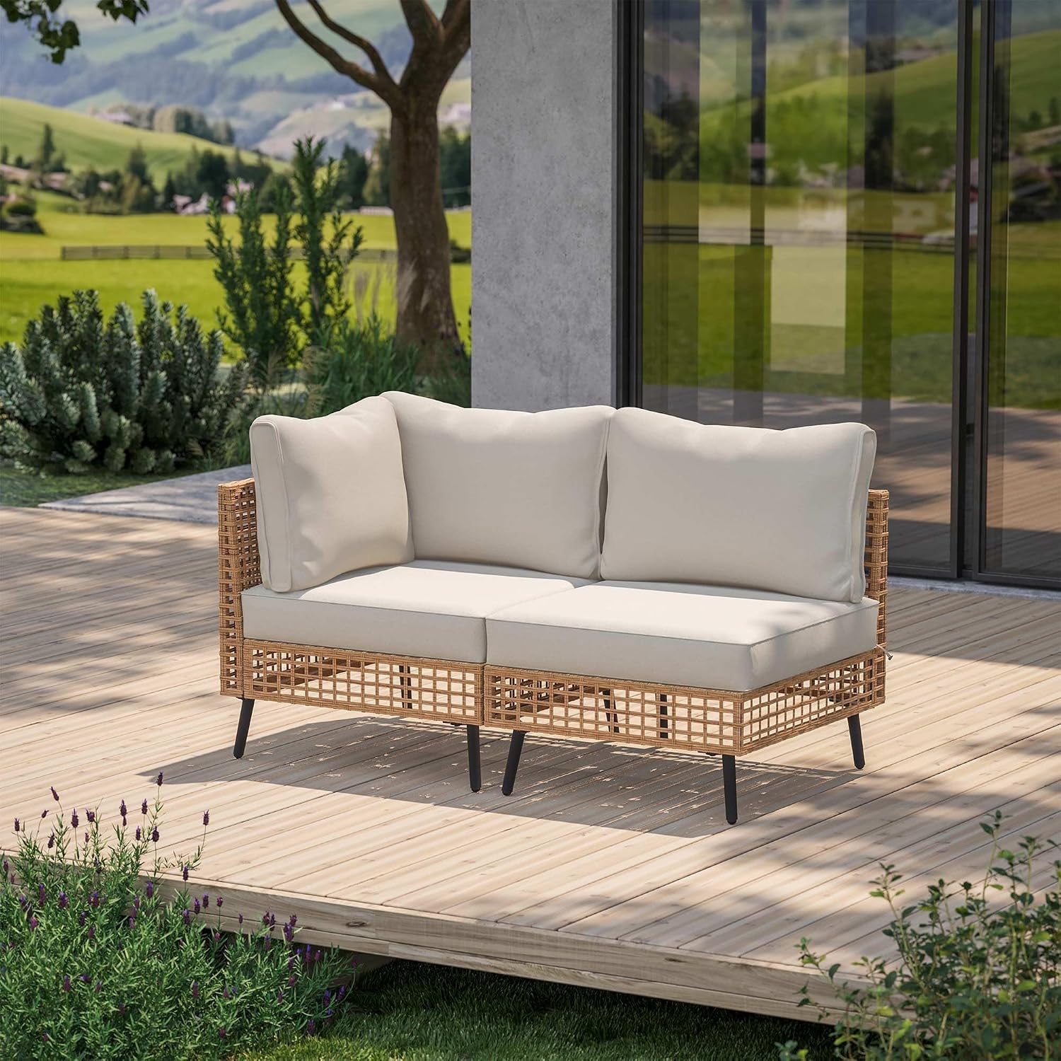 Outdoor PE Wicker Patio Furnit - đánh giá và giá Outdoor Furniture Balcony