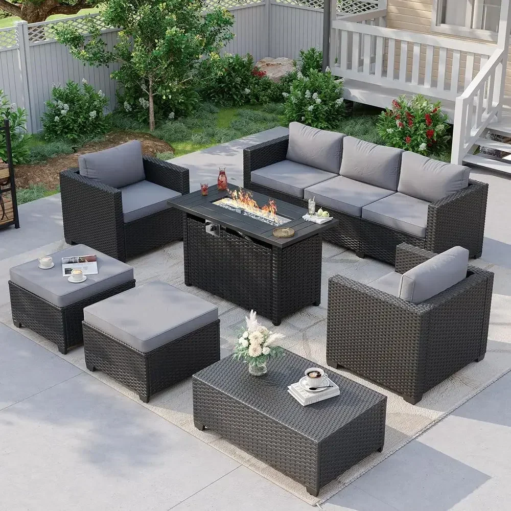 7-Piece Outdoor Patio Furnitur - đánh giá và giá Outdoor Furniture With Fire Pit