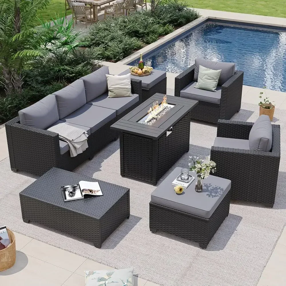 7-Piece Outdoor Patio Furnitur - đánh giá và giá Outdoor Furniture With Fire Pit