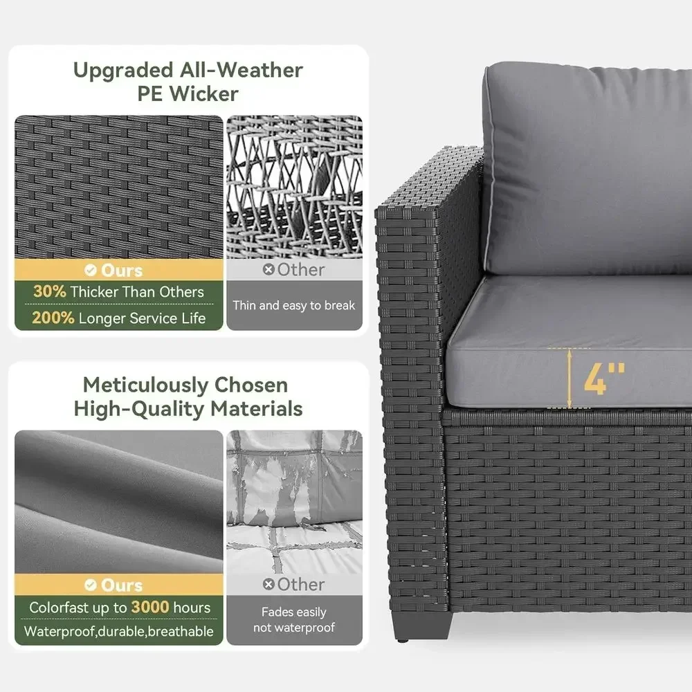7-Piece Outdoor Patio Furnitur - đánh giá và giá Outdoor Furniture With Fire Pit