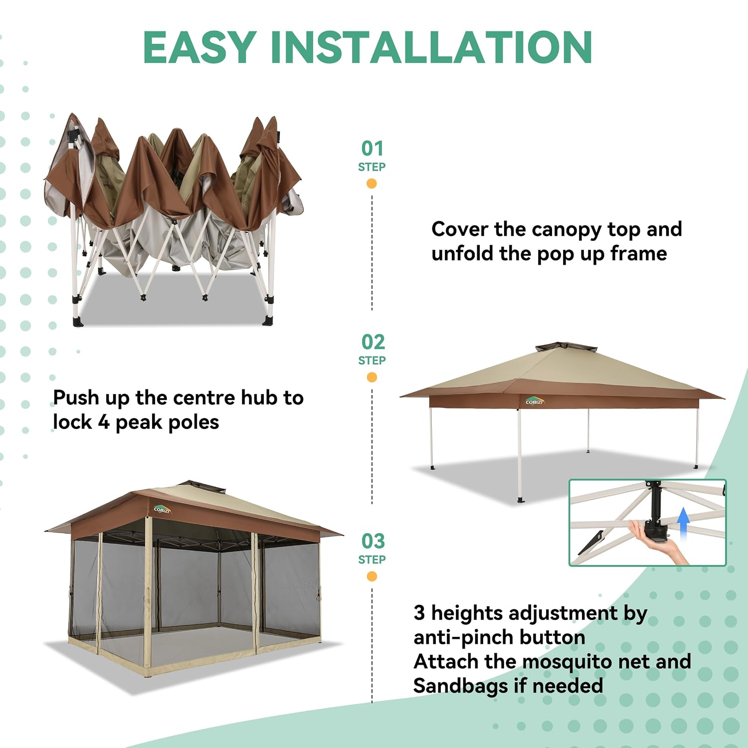 10x15 Pop up Gazebo on Clearan - đánh giá và giá Gazebo Pop Up